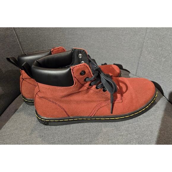 Dr Martens Maelly boots Cherry Red canvas US 10 women - Picture 7 of 10